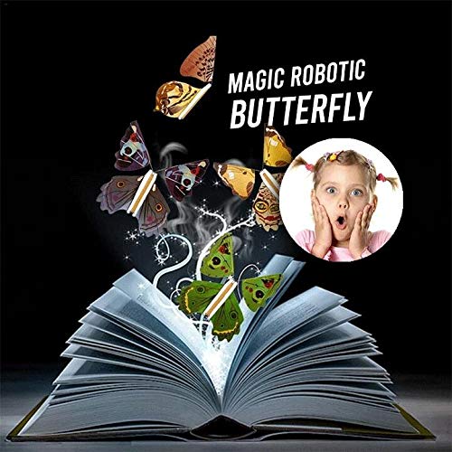 TTbuy 5pcs Valentine's Day Special - The Magic Butterfly Insert Cards or Books - Flying Butterfly Card Surprise, Wind-up Flying Butterflies - Pop up Flying Toys (5 pcs)