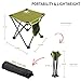 Yolafe Camping Stool, Lightweight Sturdy Portable Stool with Side Pocket,Sets Up in 1 Seconds, Folding Stool for Camping, Fishing, Hiking, Camping Stools for Adults with Carry Bag