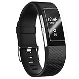 JETech Screen Protector for Fitbit Charge 2, Full Coverage, TPE Ultra HD Film, 6-Pack