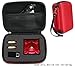 Protective Case for Kidcia, EACHINE E55, FQ777 FQ17W, Hobbylane Altitude Hold Folding Drone, RC Quadcopter Drone with FPV Camera and Live Video, DIY Foam Blocks (Red with Black Zip)