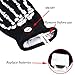 Skeleton Led Gloves, DUZCLI Flashing Finger Light Up Gloves - Kids and Adult Size with Extra Batteries - for Rave, Halloween, Party Light show, Concerts, Disco, Party ,Skeleton,L(Adult-Over 10 Year old)