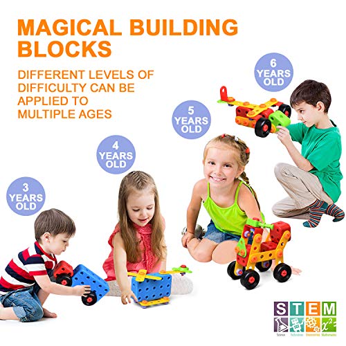 LUKAT STEM Building Toys for 3 4 5 6 Boys & Girls 288 Piece - Thumbnail 2