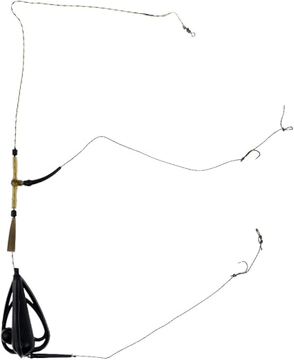 Carp Fishing Inline Method Feeder Cage Hook Rig Set Coarse Fishing