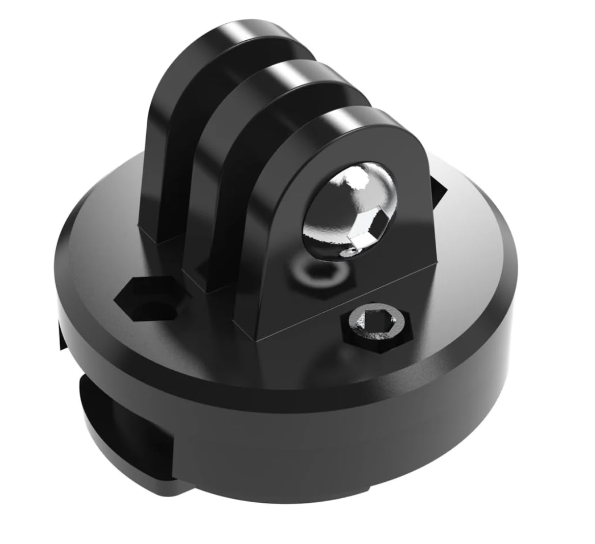 KOM Cycling Top Mount Compatible with GoPro Adapters and Compatible with Garmin Edge Bike Mounts or Wahoo Bike Mounts that quarter turn into mounts - Great for mounting Cameras and Lights!