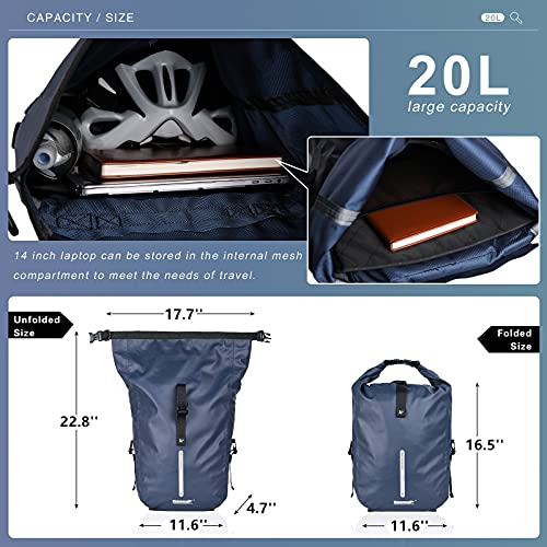 HUNTVP 20L Bike Pannier Bag Backpack Multifunctional Cycling Bicycle