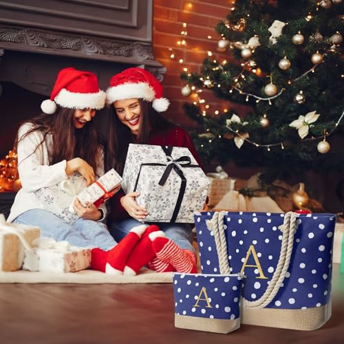 YOOLIFE INITIAL TOTE BAG FOR WOMEN – WOMENS MONOGRAMMED TOTE BAG PERSONALIZED BEACH TOTE BAG CHRISTMAS GIFTS BIRTHDAY GIFTS MONOGRAMMED GIFTS LETTER C