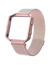 Fitbit Blaze Wearlizer Milanese Loop correa de reloj de repuesto, acero inoxidable, para Fitbit Blaze, s