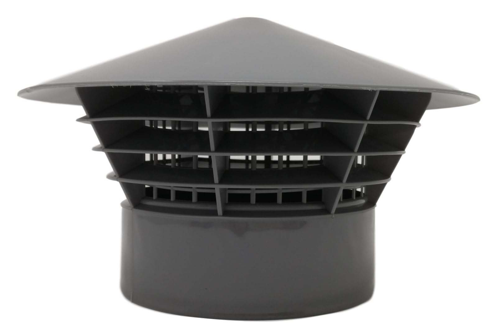 Vent Cowl Cap 110mm - Soil Stack- Cover - Grill - Vent Cage - Rain Hat 4'' Version 3