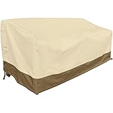 Rutile Heavy Duty Patio Sofa Cover, 100% Waterproof 3-Seater Outdoor Deep Lounge Sofa Cover, Lawn Patio Furniture Covers with Air Vent and Handle, 83" Wx 36" Dx 30" H