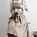BeneAlways Suspender Skirt Style Apron for Women - 80%, Beige, Size No Size