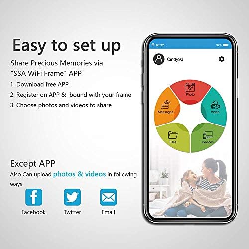 年間ランキング6年連続受賞 デジタル額縁 デジタルフォトフレーム8インチ電子フォトアルバムフォトフレーム 解像度1280x800 携帯電話アプリを介してリモートでビデオを送信でき Usbおよびsdカードをサポート 高品質激安大特価