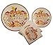 Fall Theme Party Supplies Thankful Pumpkin Thanksgiving Party Supplies 20 count Extra Large Paper Plates, Dessert Plates & Large Napkins
