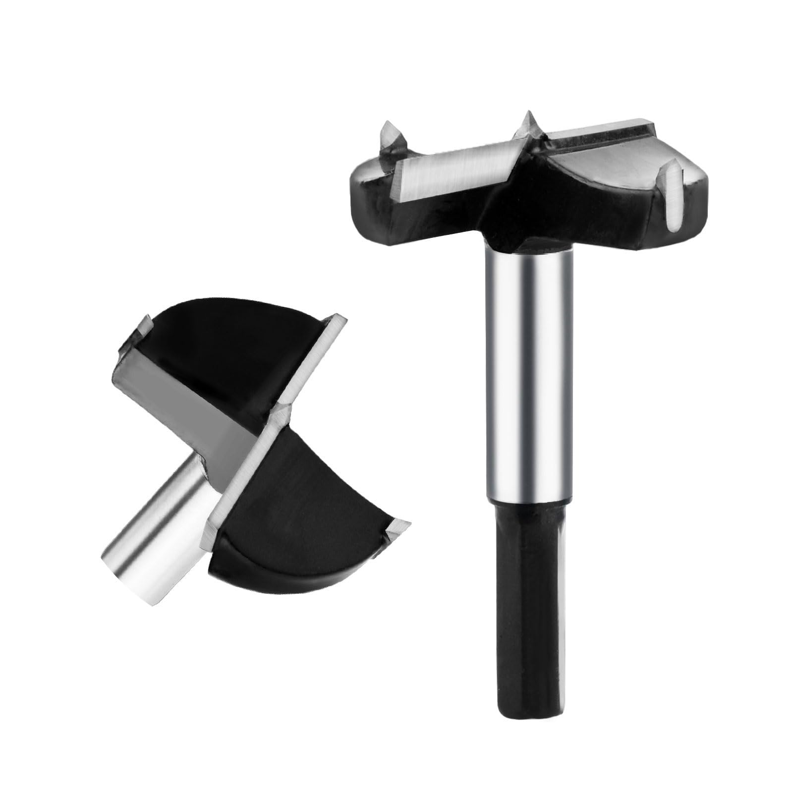 hsawbit 40mm Forstner Drill Bit Hinge Cutter Carbide Tipped Forstner Bit for Kitchen Cupboard Hinges, Hard Wood Hole Saw Woodworking Drilling Hinge Drill Bit