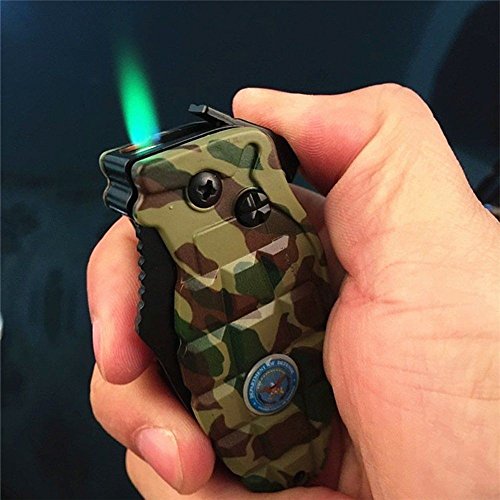 HOT SALE Multi Windproof Refillable Butane Gas Cigarette Lighter Folding Knife Jet Flame MEC
