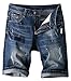 QZUnique Men's Plus Size Summer New Style Denim Shorts