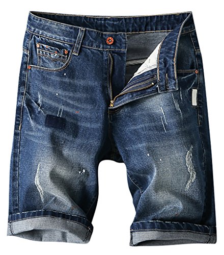 QZUnique Men's Plus Size Summer New Style Denim Shorts