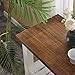 FurniChoi Console Table, Farmhouse Sofa Table for Living Room, Hallway Entryway Table with Storage Shelf, White and Brown