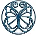 The Pioneer Woman Timeless Beauty Butterfly 8 Inch Cast Iron Enamel Trivet by The Pioneer Woman (Blue)