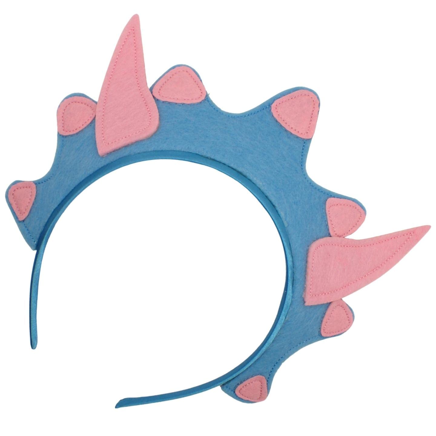 Topkids Accessories Unisex Triceratops Dinosaur Dragon Mask for Boys & Girls, Dragon Headband Accessory, Dino Mask & Tail Adult Dragon Costume, Dress Up Dinosaurs (Triceratops Blue Dino Headband)