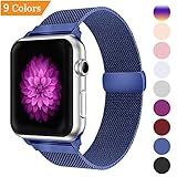 YOUKEX Bandx Milanese Loop Replacement Band Compatible Apple Watch 38mm 42mm,Stainless Steel Mesh Band with Magnetic Closure for iWatch Series 3 Series 2 Series 1