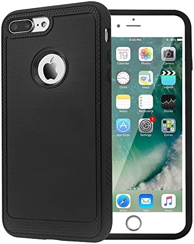 Farsic Case for iPhone 7 Plus , [Resilient Strength] Flexible Durability, Durable Anti-Slip, TPU Defensive Case for Apple iPhone 7 Plus - Black