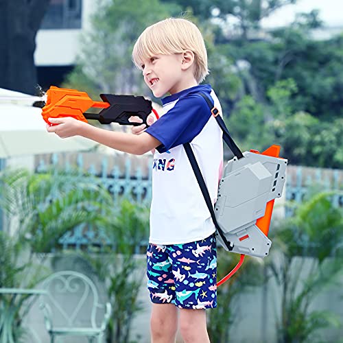 Tinleon Water Gun with Backpack Tank,Squirt Guns for Kid Adult 2800cc