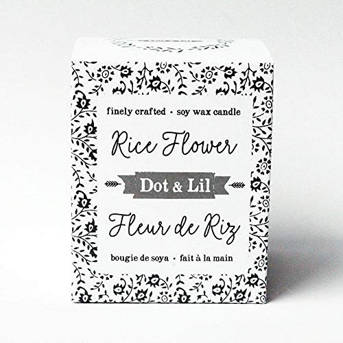 Dot & Lil Candle Rice Flower Hand Poured with Soy Wax