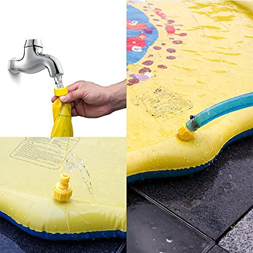 image for CASOFU Splash Play Mat, Perfect Inflatable Outdoor Sprinkler Pad, Outd