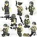 KAZI WW2 US Soldiers Minifigures Set, US Army Men with Military Weapons Accessories, Building Bricks Model 100% Compatible,8Pcs