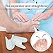 Dr. Foot’s Gel Toe Separators for Hammer Toes - Flared Toe Spacers Bunion Corrector Relaxing 8 Pieces for Bunion Overlapping Toes, Bunion Toe Pain Relief