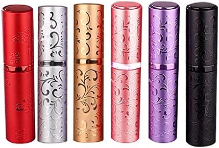 2017 Hot Sale Set of 6pcs 6 Colors 10ML Travel Portable Refillable Rotation Empty Atomiser Spray Bottles Perfume Bottls