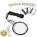 MagniPros 3x Magnifying Glass Necklace/Pendant Magnifier with 6x Spot Lens