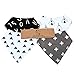 MKONY Baby Bandana Drool Bibs with 2 Snaps,Monochrome Set,4-Pack Soft Absorbent Cotton, Cute Baby Gift for Boys & Girls
