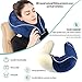 ONSON Travel Pillow - 100% Pure Memory Foam Neck Pillow - U-Shaped Airplane Car Flight Pillow, Breathable and Comfortable 360-Degree Head Support, Ultra Plush Velour Cover