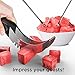 Acuity Chef Watermelon Slicer Knife, Tongs, Cutter and Server w/ 2 Forks. Premium Handle. Stainless Steel Fruit Corer & Peeler
