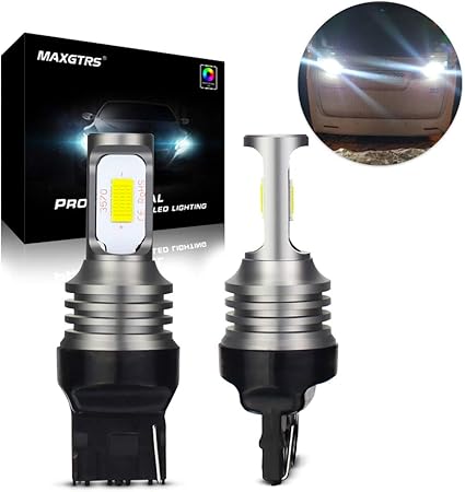 Amazon Maxgtrs 72w W21w T Led電球3570チップ7440エラーなしcanbus Ledランプ 逆光用バックアップライトテールライトターンシグナルブレーキライト 6000kクールホワイト Ledバルブ 車 バイク