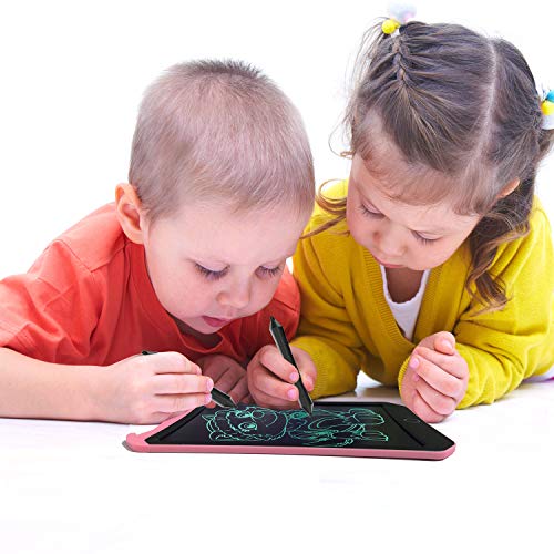 JRD&BS WINL LCD Writing Tablet for Kids Toys for 5-16 Years Old Girls,Boys,8.5 inch Drawing Board with Lock Erase Button for Adults for School and Office as Arithmetic,Charts or Message Boards(Pink D) - Thumbnail 4