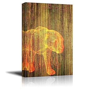 signwin Canvas Wall Art Abstract Animal Lines Art...