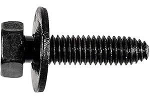 CLIPSANDFASTENERS M6-1.0 x 25mm Hex Head Sems, Phosphate