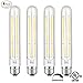 SUNMEG 4 Piece AJ-G9QG-SOAU T10 LED Bulb, Tubular Light Bulb, 6W Equivalent to 60W Incandescent Bulb, 120V, Soft White