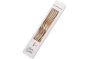 6Pcs Attractive Curved Gold Plated Cake for Unique Birthday and Celebration Decoration Accessories Luxurious Decors