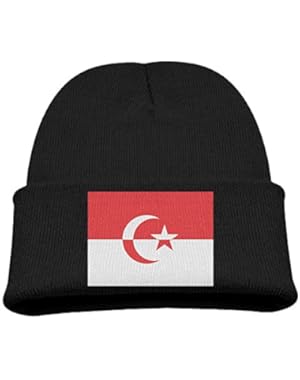 Indonesia Flag Kid's Hats Winter Funny Soft Knit Beanie Cap Children Unisex