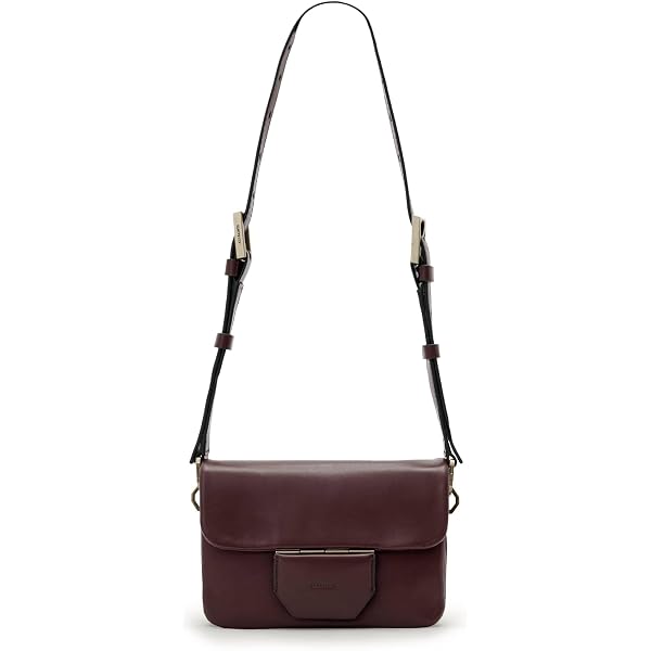 AllSaints Women's Handbags Jupiter Grain Xbody Black: Handbags