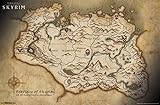 Trends International RP15057 Elder Scrolls V Map Wall Poster, 22.375