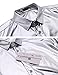 Coofandy Men's Metallic Shiny Nightclub Slim Fit Long Sleeve Button Down Party Shirts, Silver, Medium