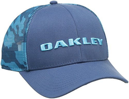 Oakley Men's Tech Trucker Print Golf Hat, Blue Shade, One Size