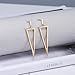 LILIE&WHITE Women Geometric Triangle Shape Drop Earrings Gold