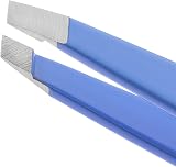Tweezerman Lapis Blue Slant Tweezers - Professional Stainless Steel Precision view 2