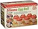 SigmaGo Egglette Egg Cooker Egglets Eggies Hardboiled System Cups-Silicone Bites Molds (6 Pack)