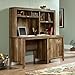 Sauder Dakota Pass Computer Desk with Hutch in Craftsman Oak